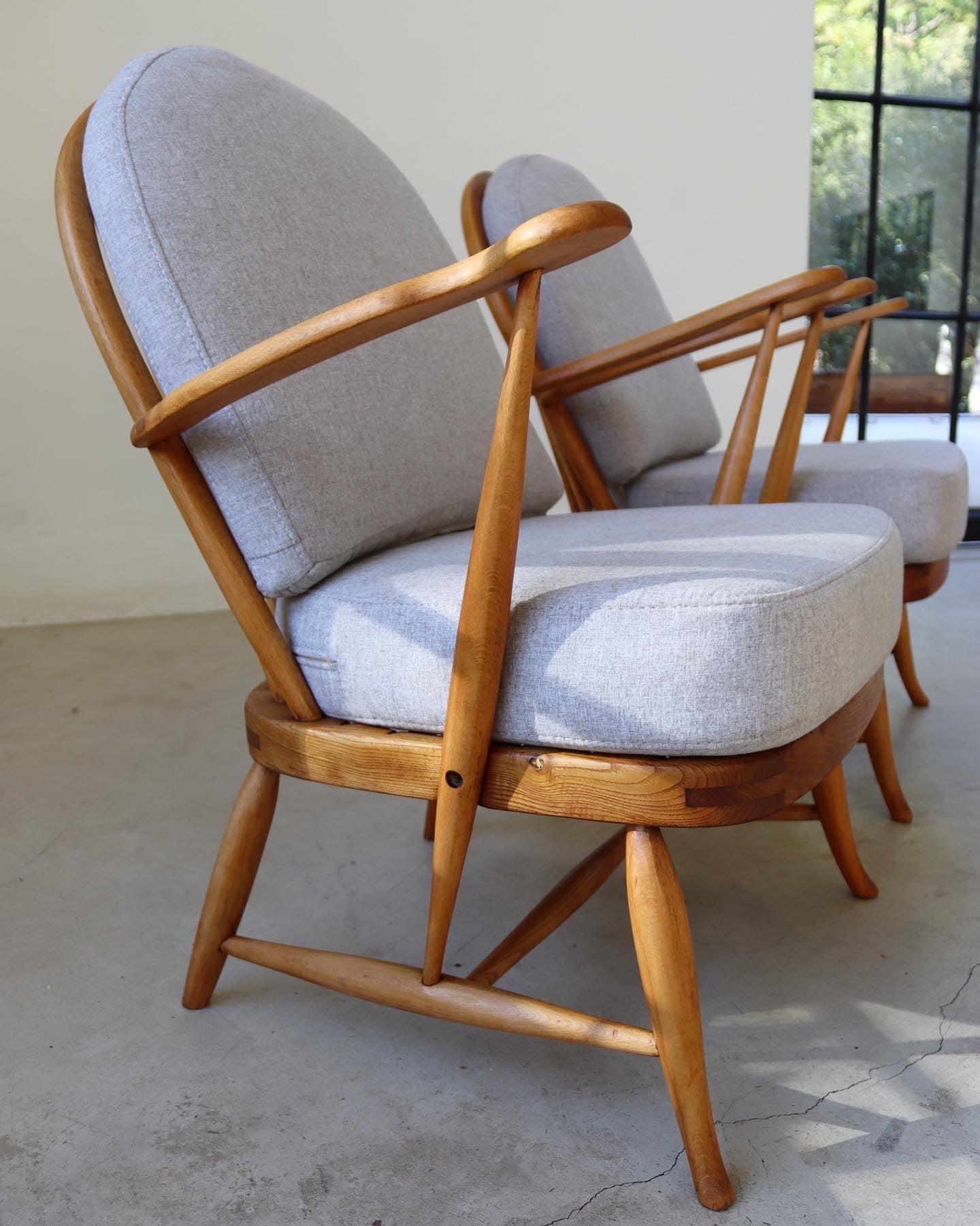 Mid-Century Ercol Arm Chairs
