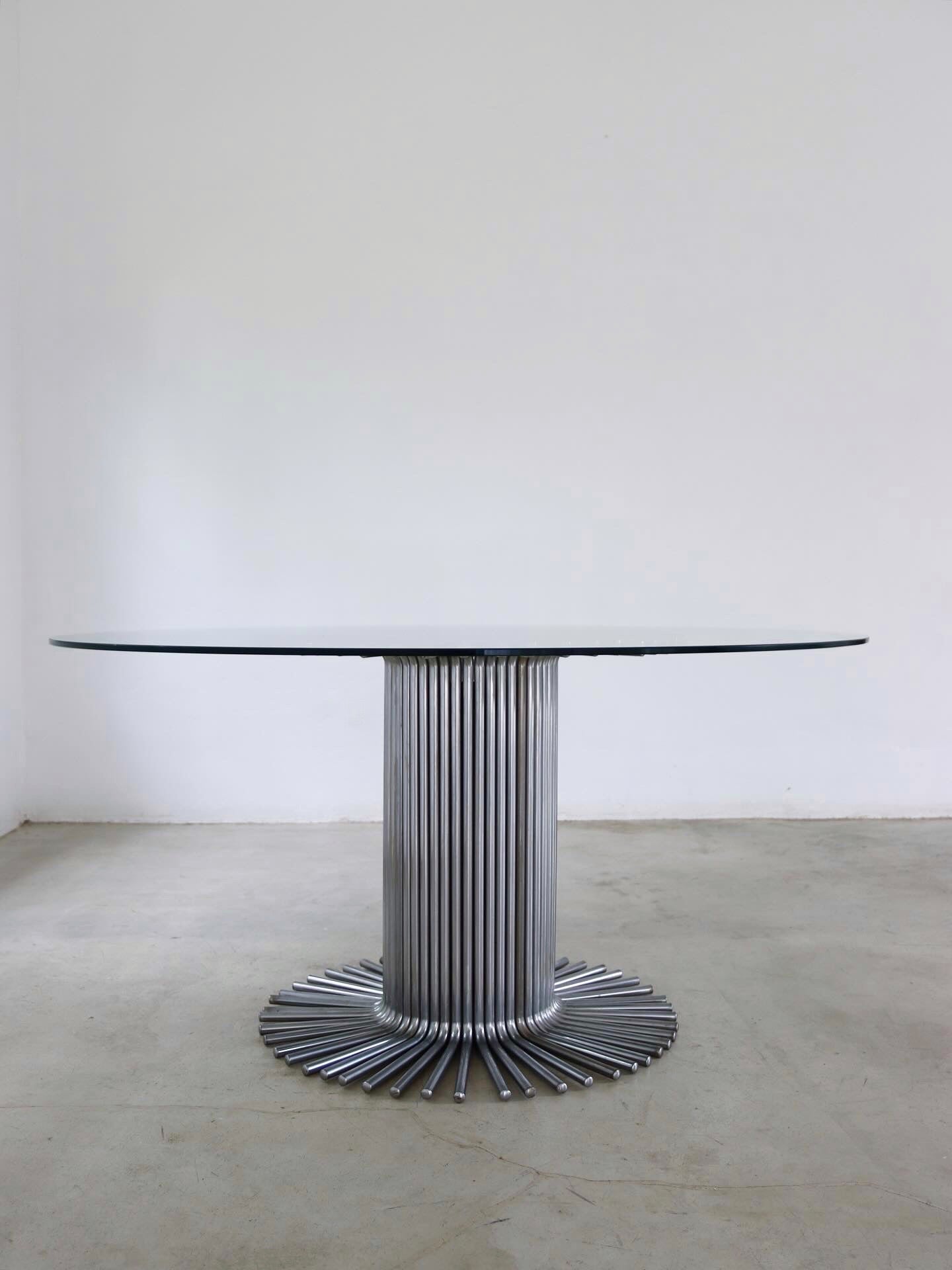 Vintage Chrome Dining Table