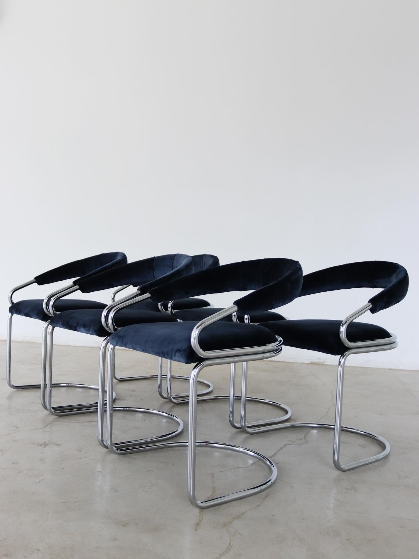 Vintage Giotto Stoppino Dining Chairs