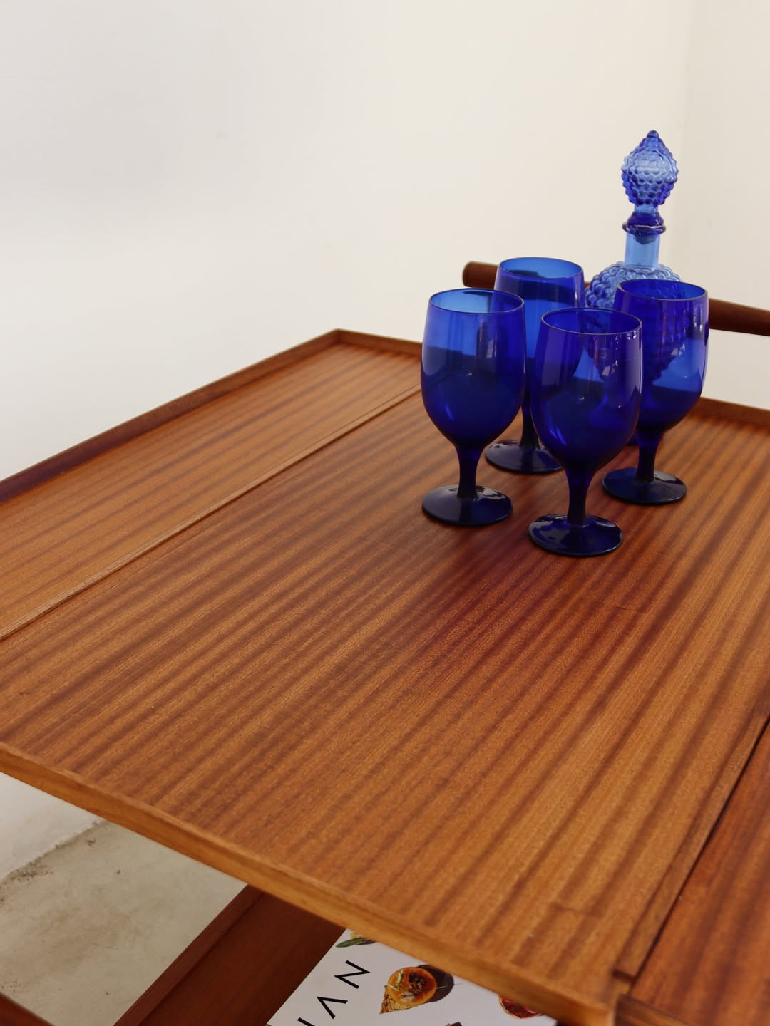 Mid-Century Drop Leaf Drinks Trolley
