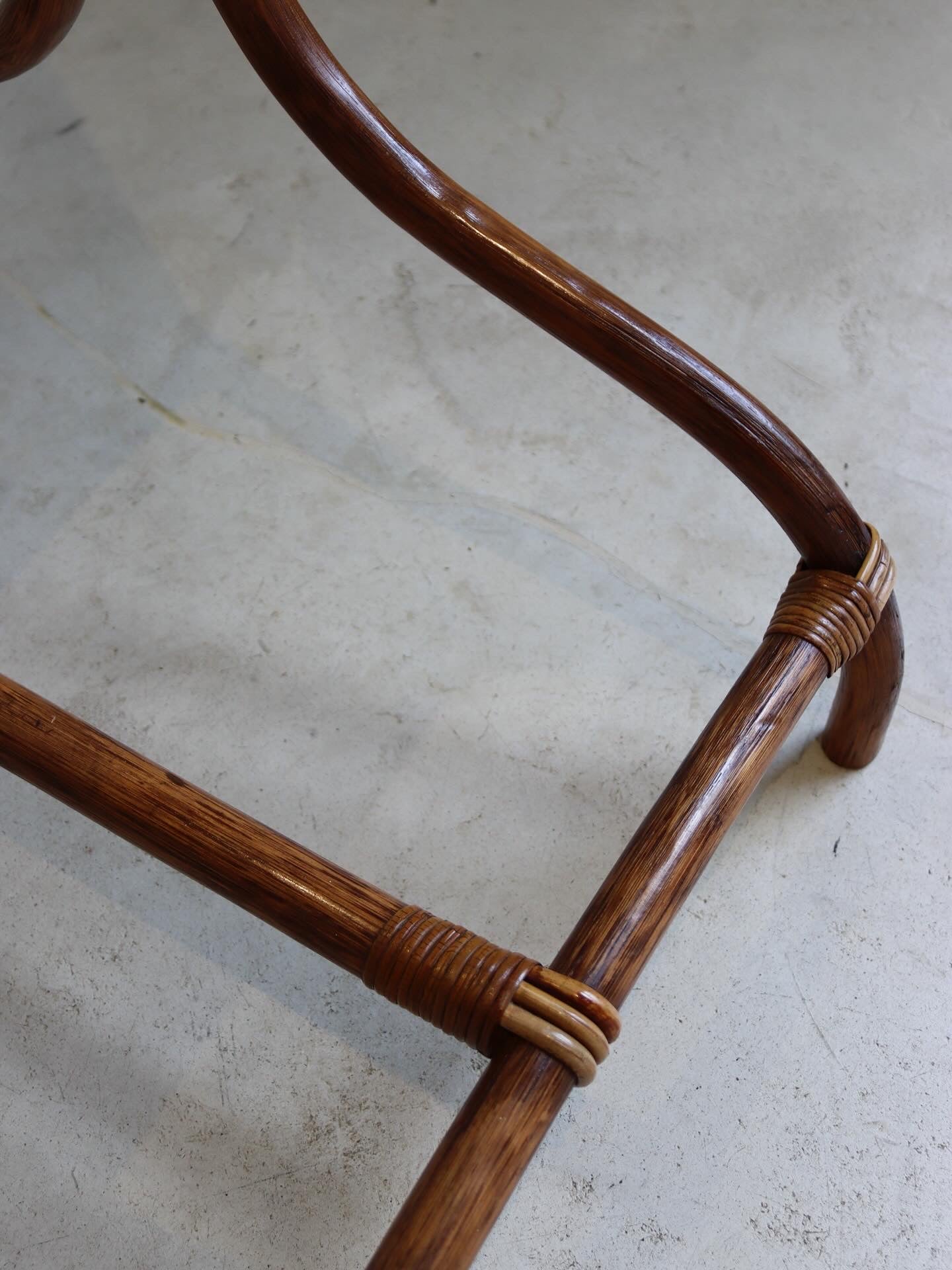 Vintage Cane & Rattan Mirror