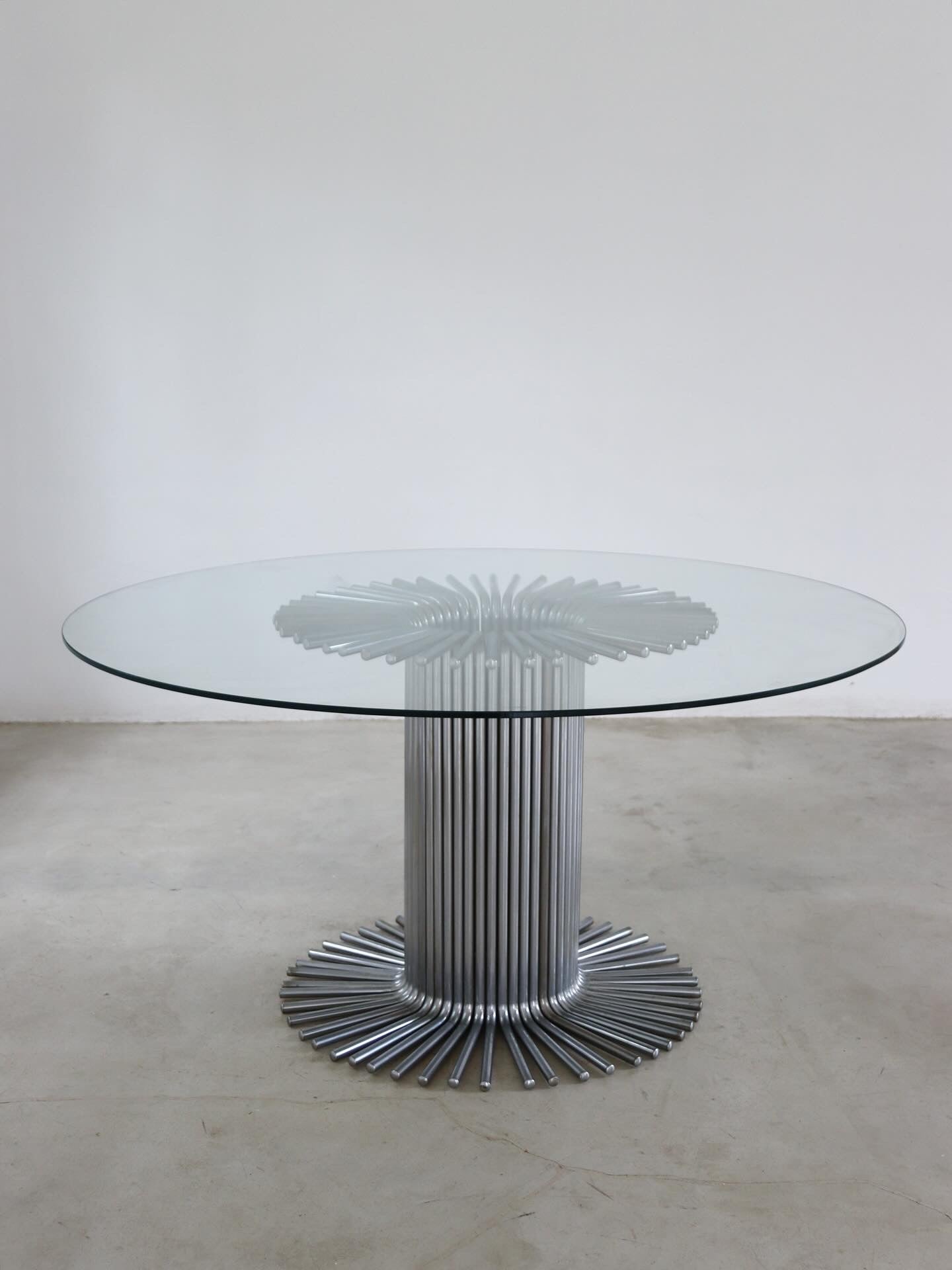 Vintage Chrome Dining Table