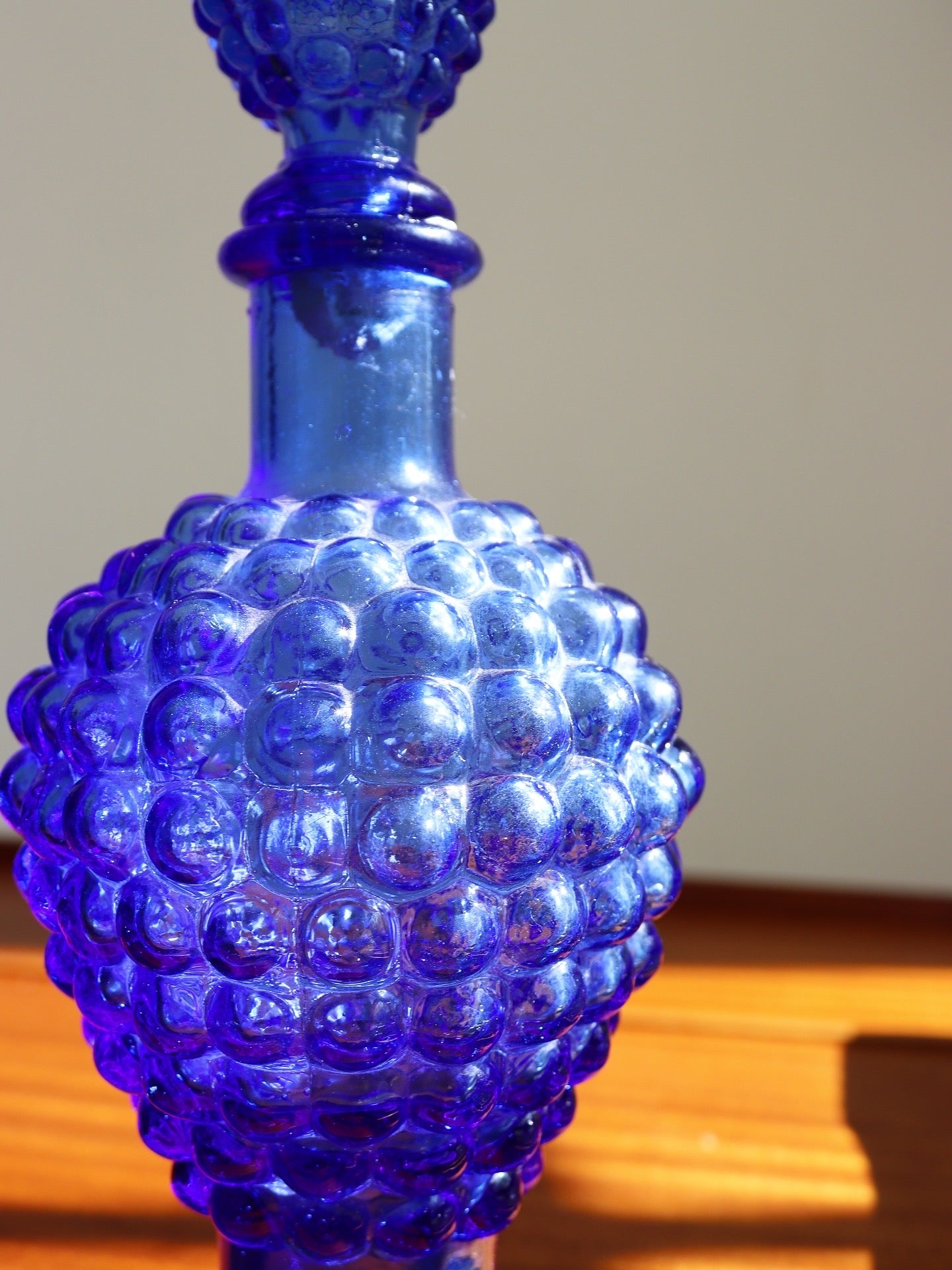Mid-Century Empoli Glass Decanter, Italy