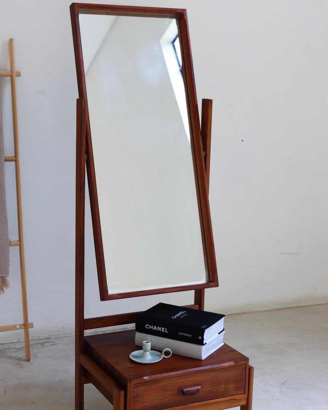 Mid-Century Cheval Dressing Mirror