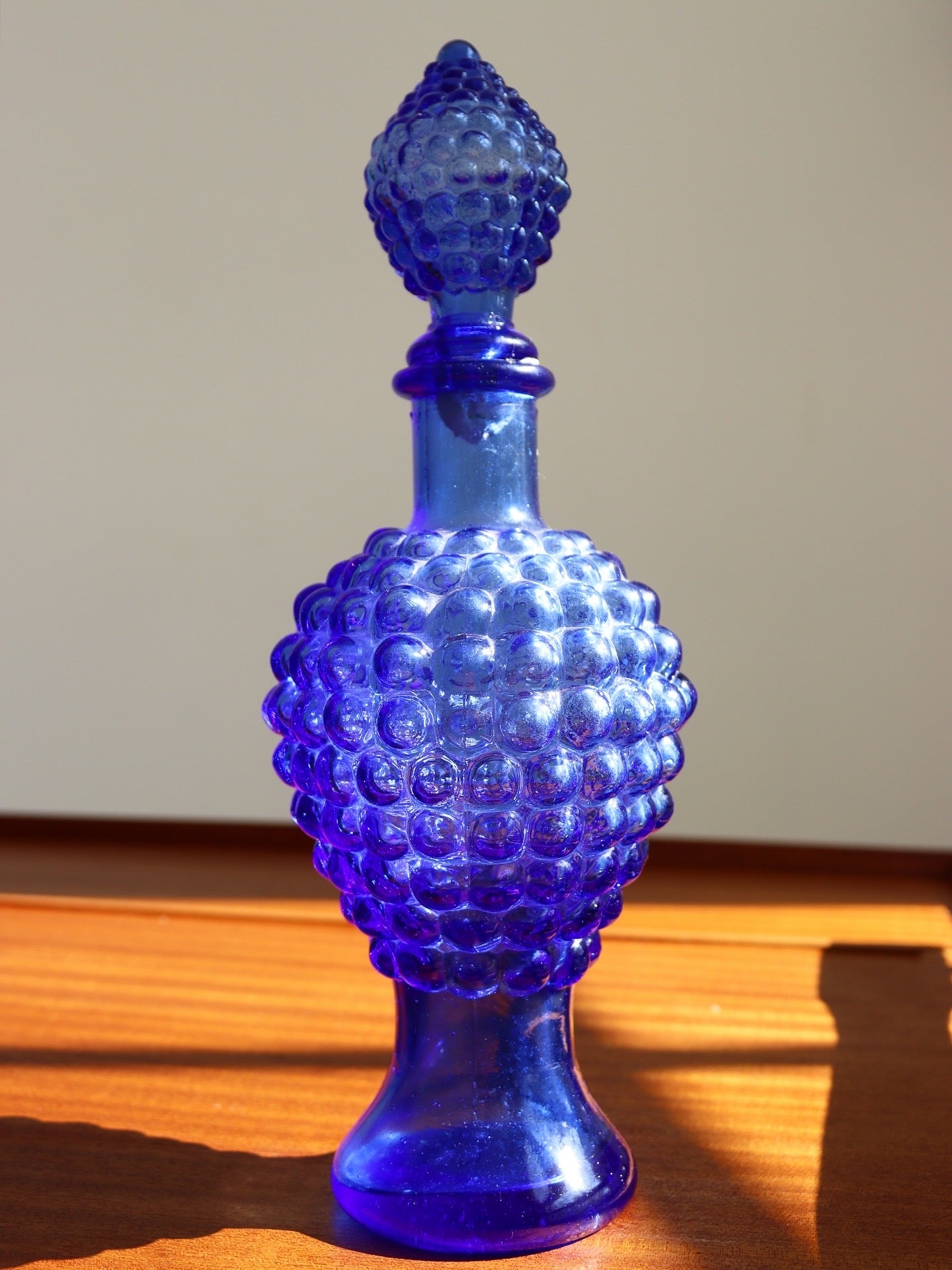 Mid-Century Empoli Glass Decanter, Italy