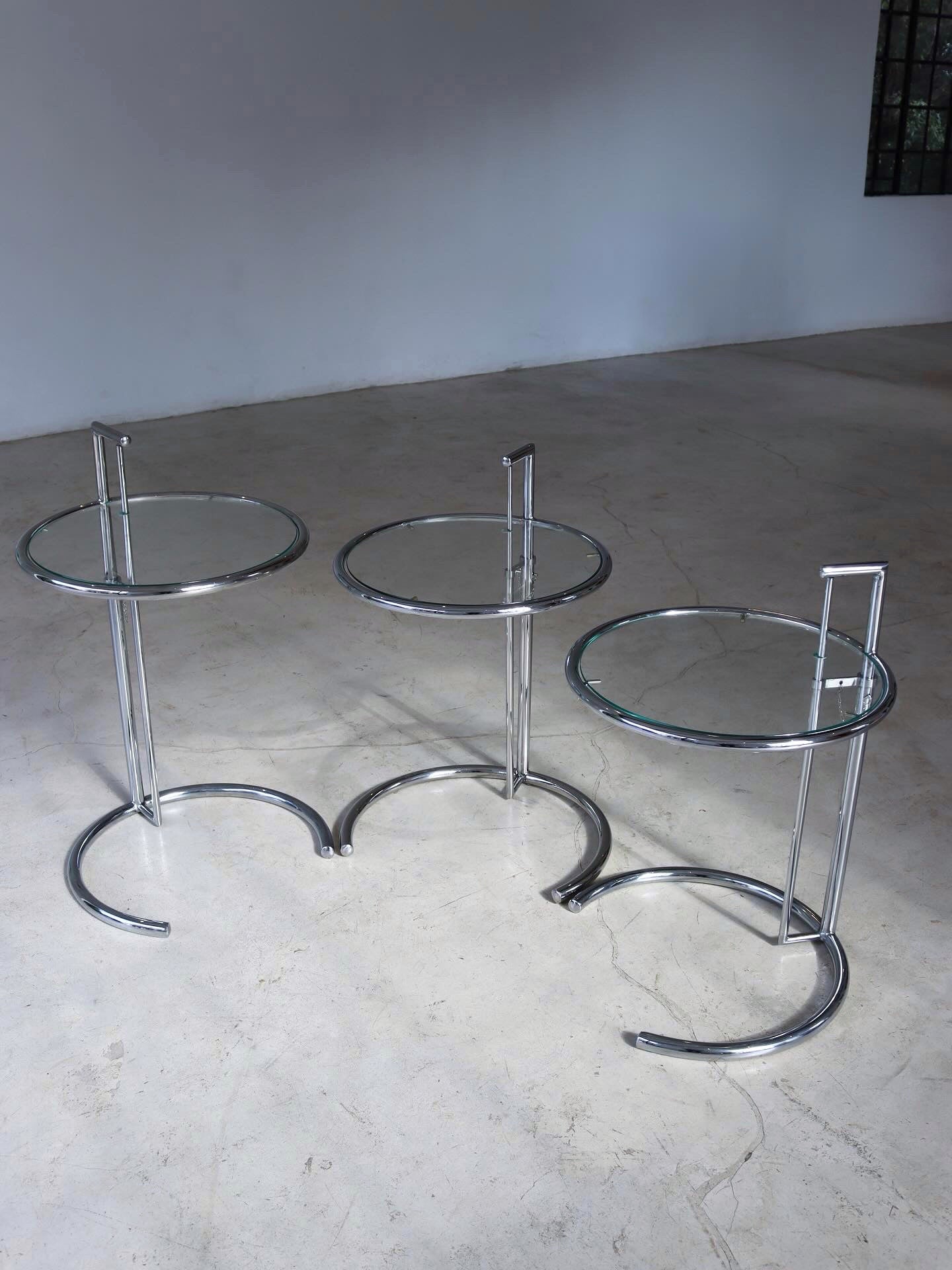 Vintage Eileen Gray Style Side Tables