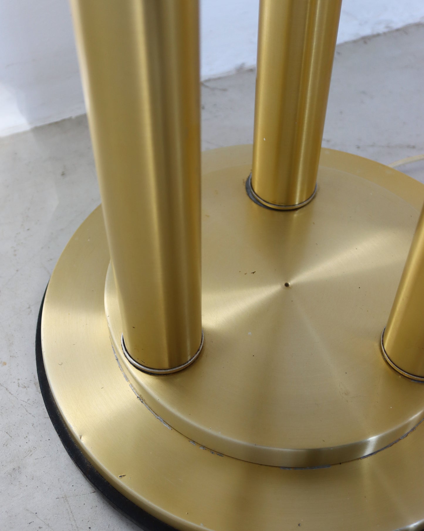 Mid-Century Three Ball Brass Lamp