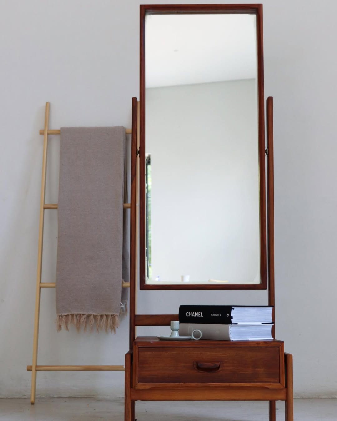 Mid-Century Cheval Dressing Mirror