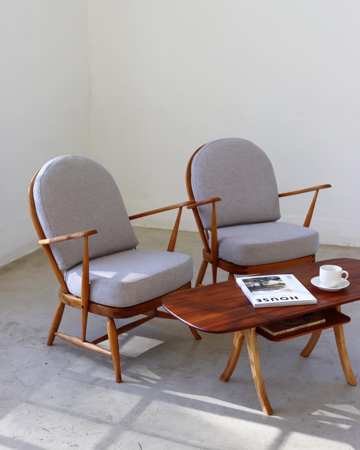 Mid-Century Ercol Arm Chairs