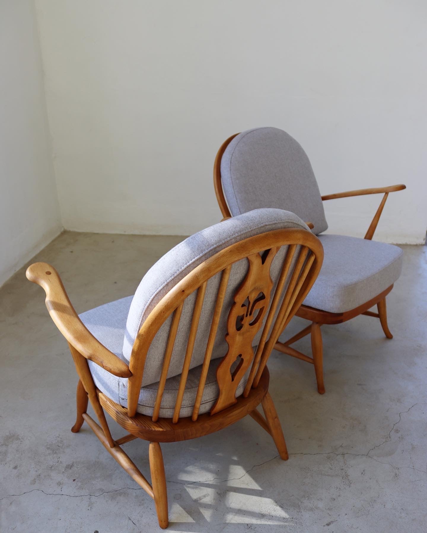 Mid-Century Ercol Arm Chairs