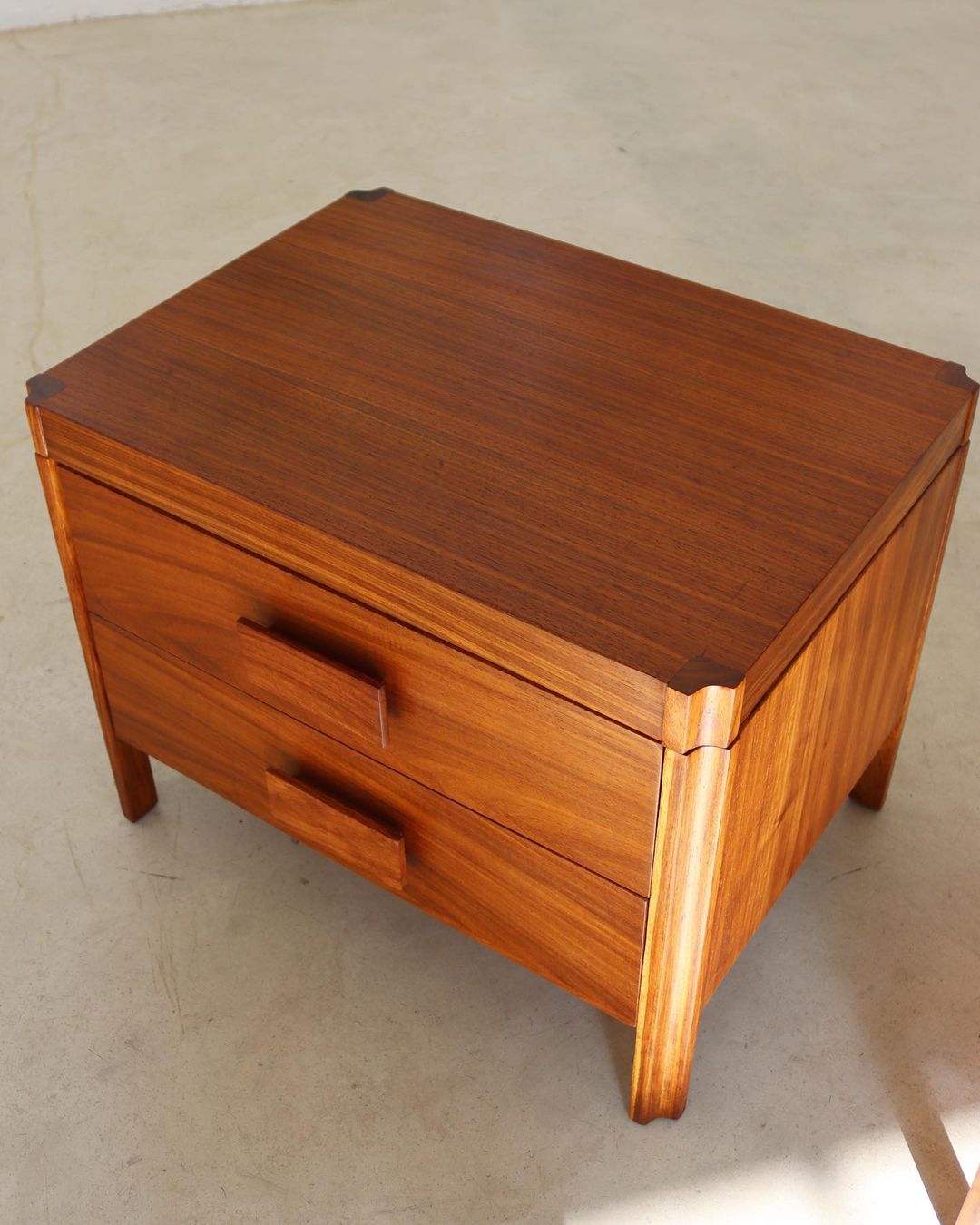 Mid-Century Kiaat Pedestals