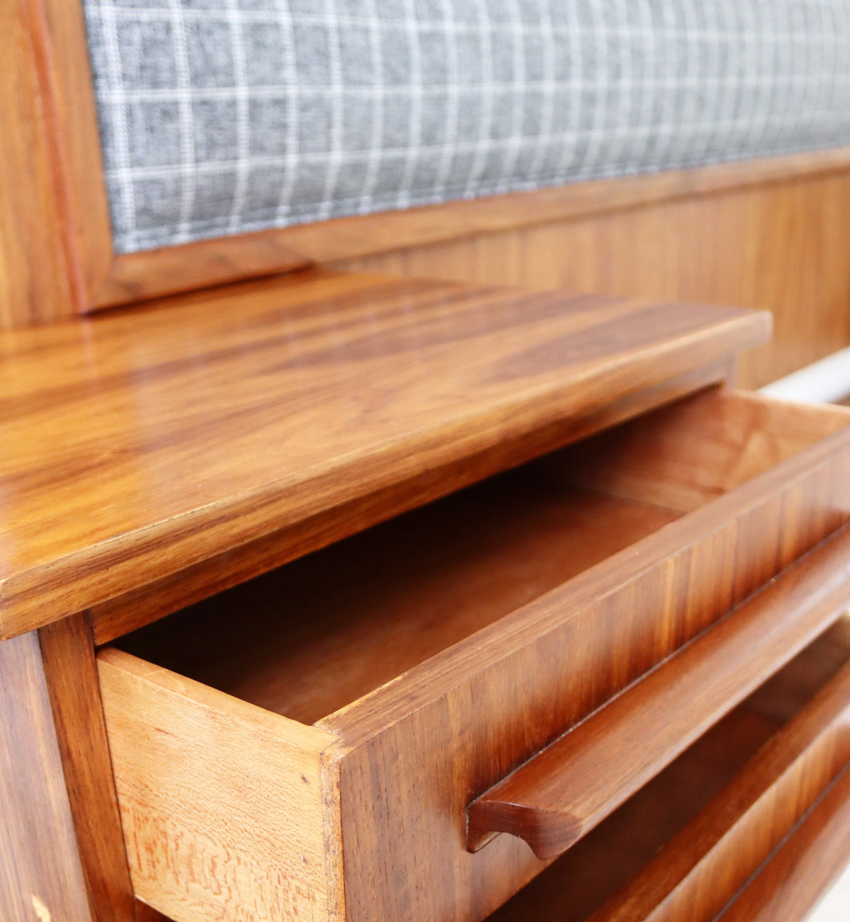 Mid-Century Headboard & Pedestals