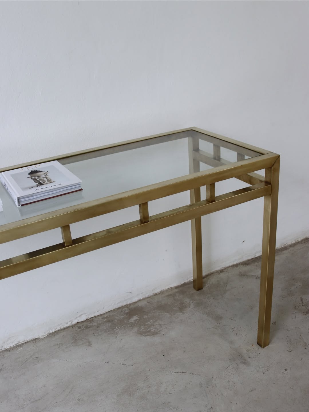 Vintage Brass Console Table