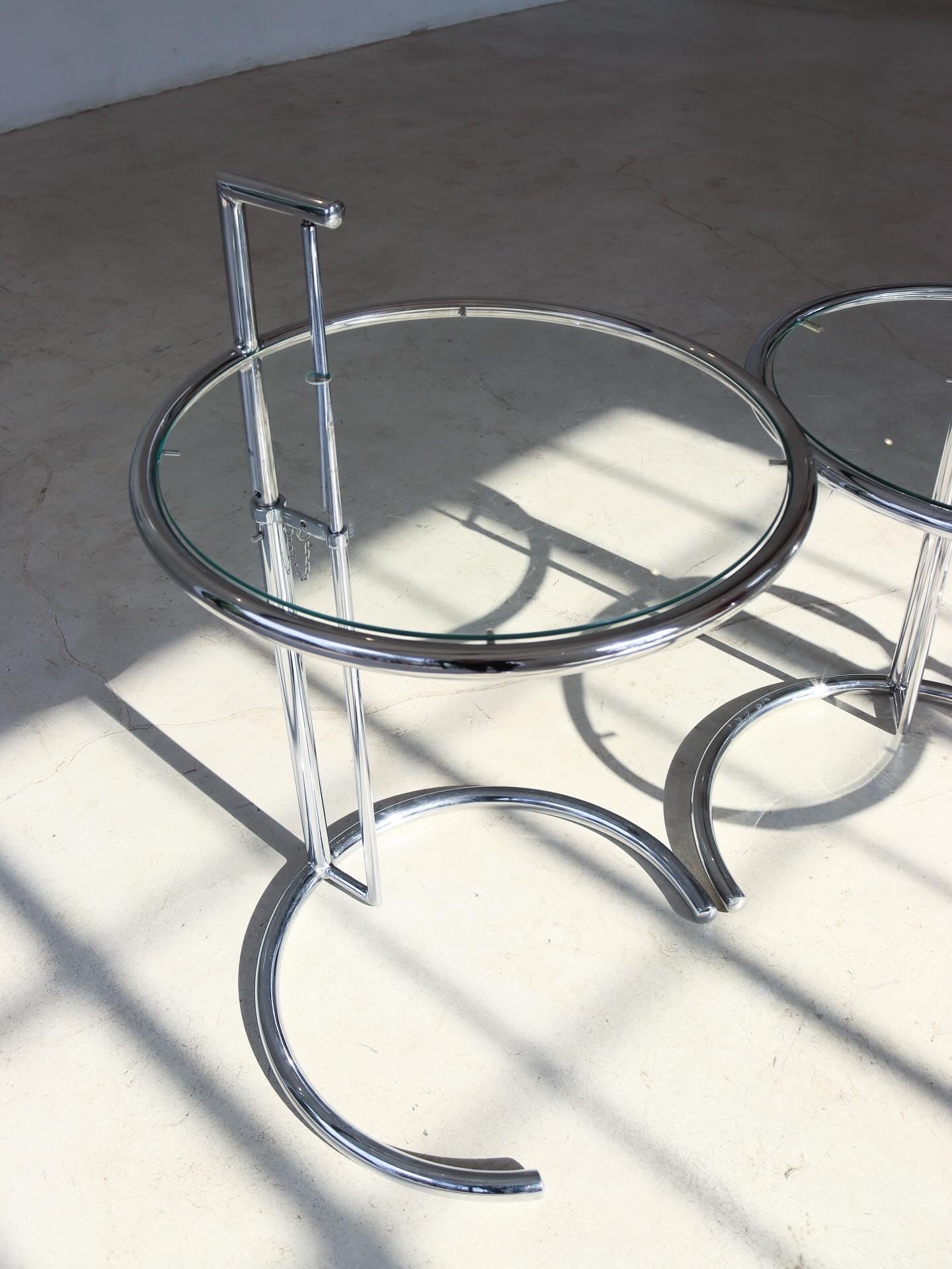 Vintage Eileen Gray Style Side Tables