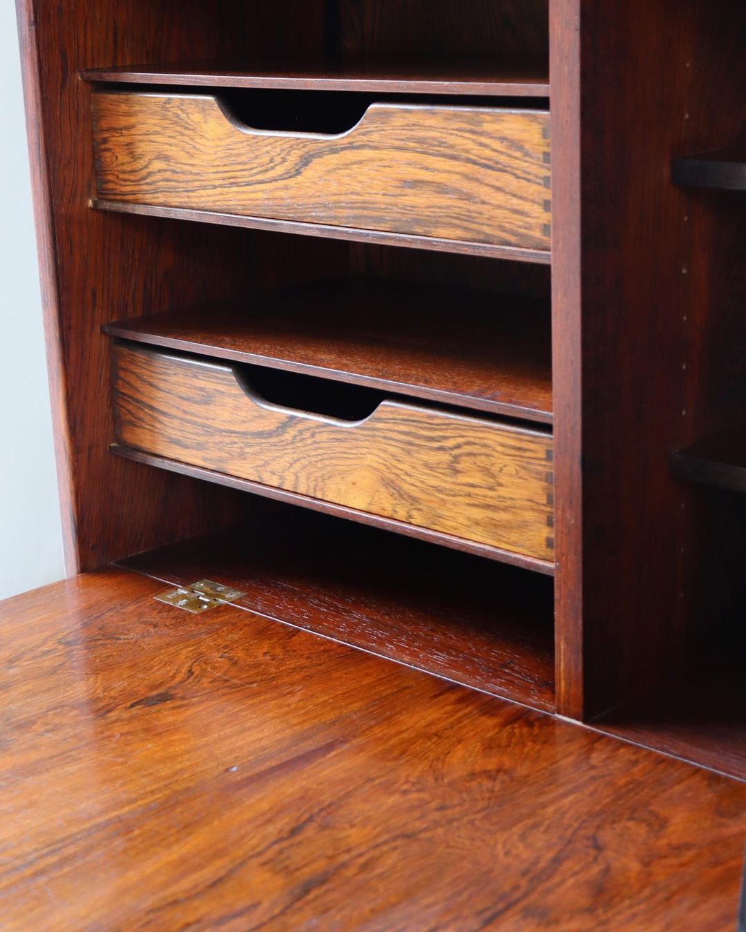 Danish 2 Piece Desk & Shelving Unit
