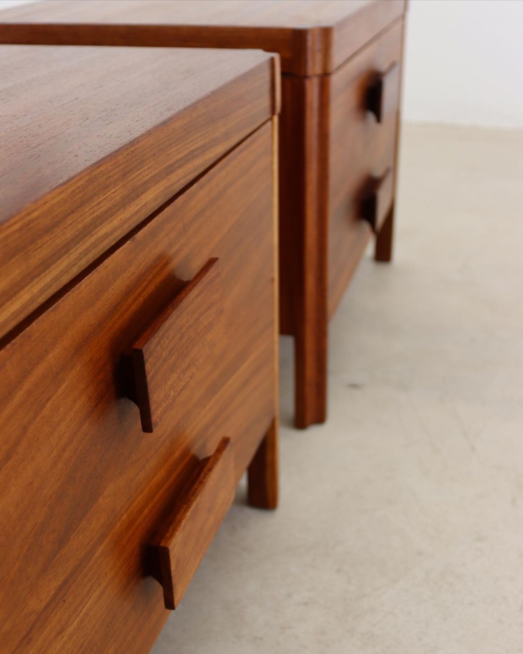 Mid-Century Kiaat Pedestals