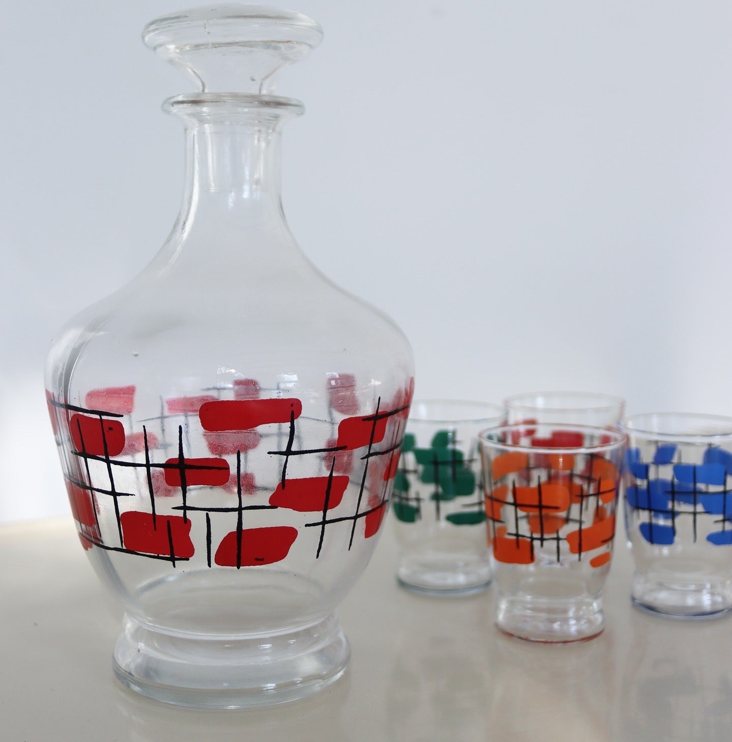 Mid-Century French Decanter Set