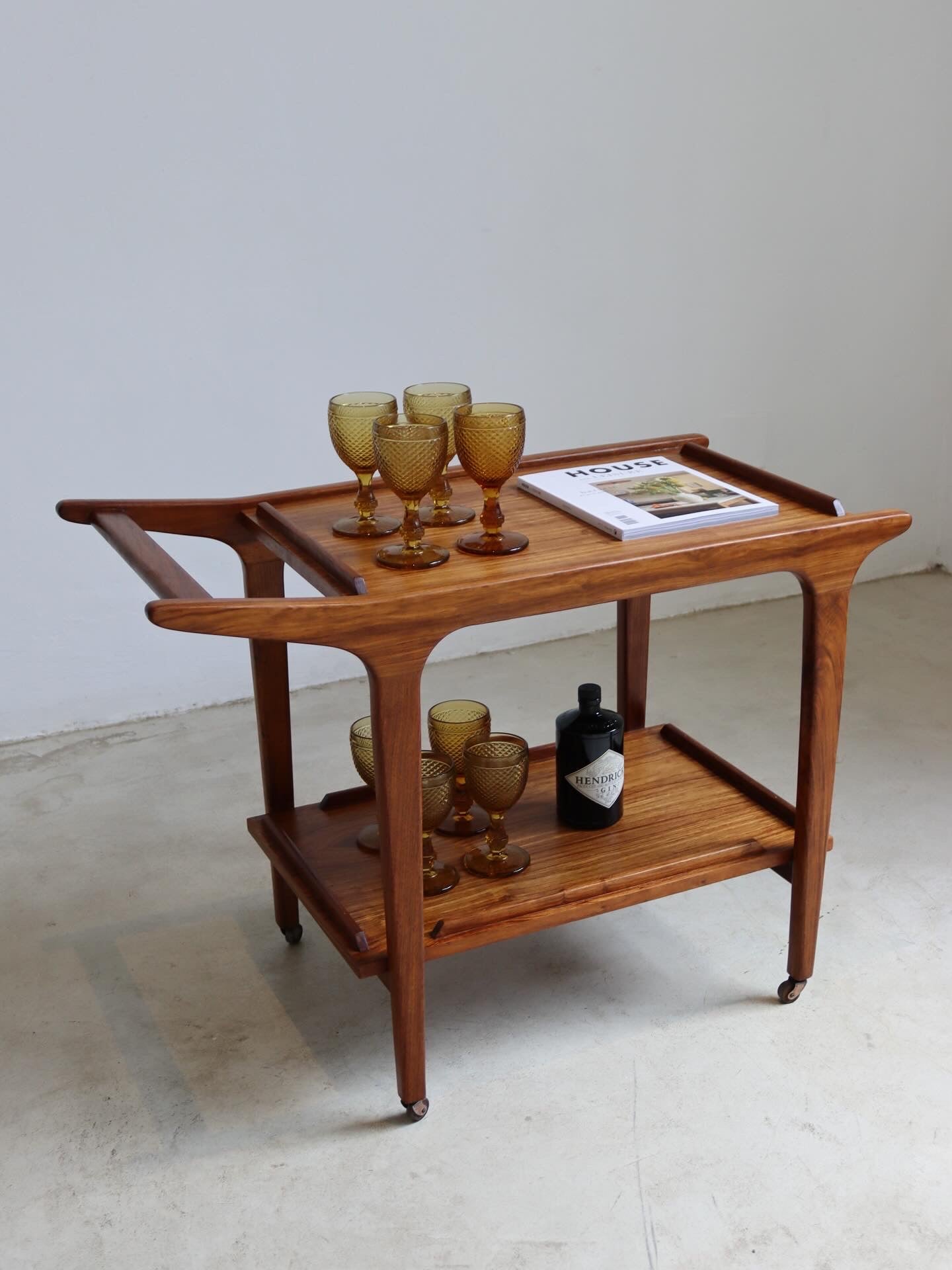 Mid-Century Drinks Trolley