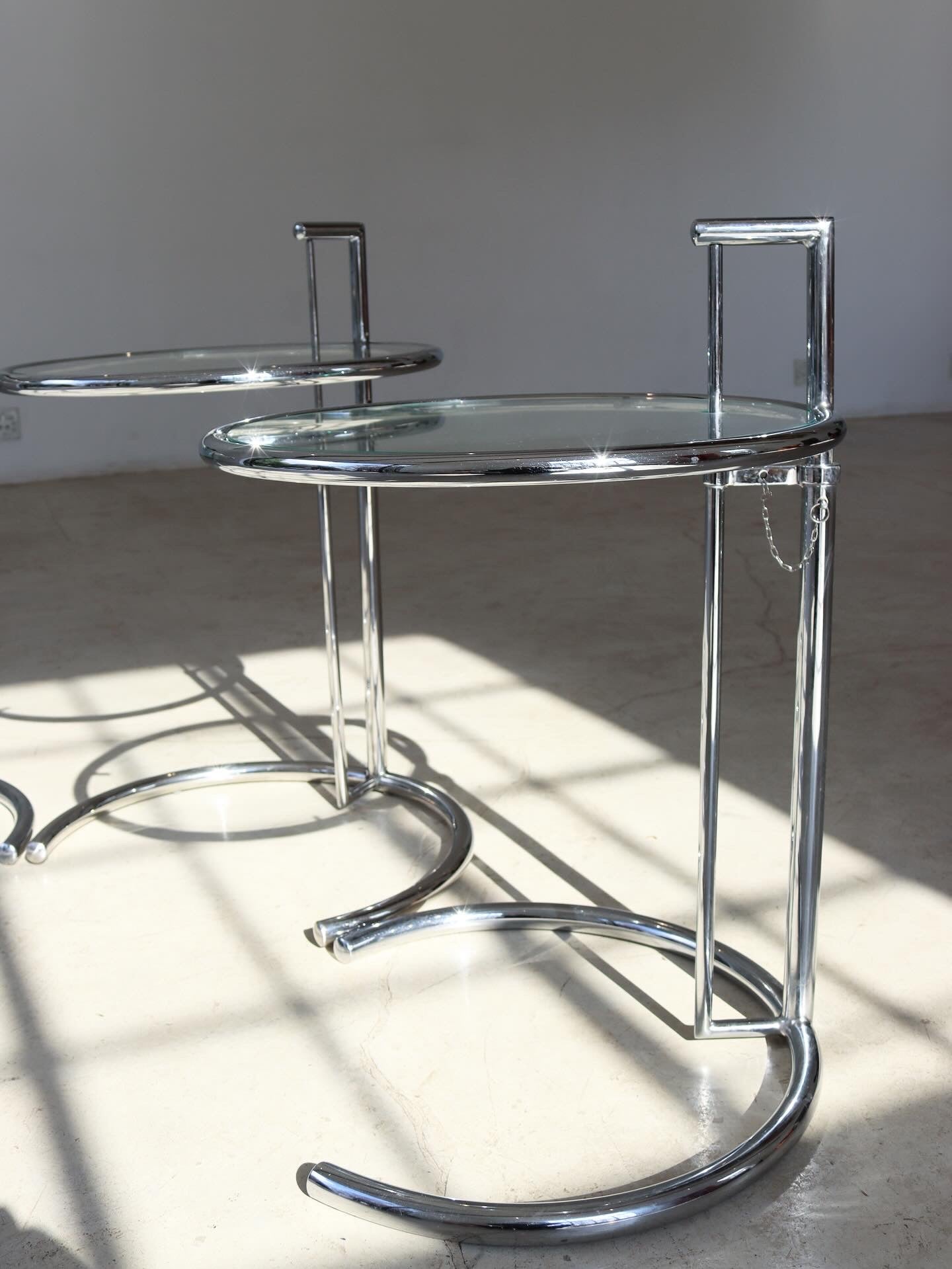Vintage Eileen Gray Style Side Tables