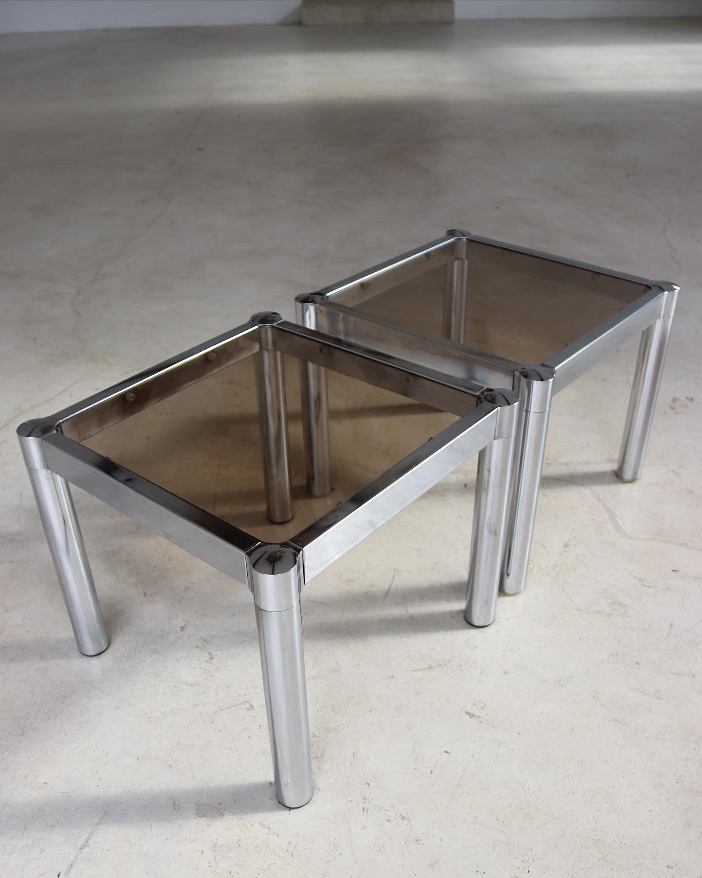 Chrome Side Tables