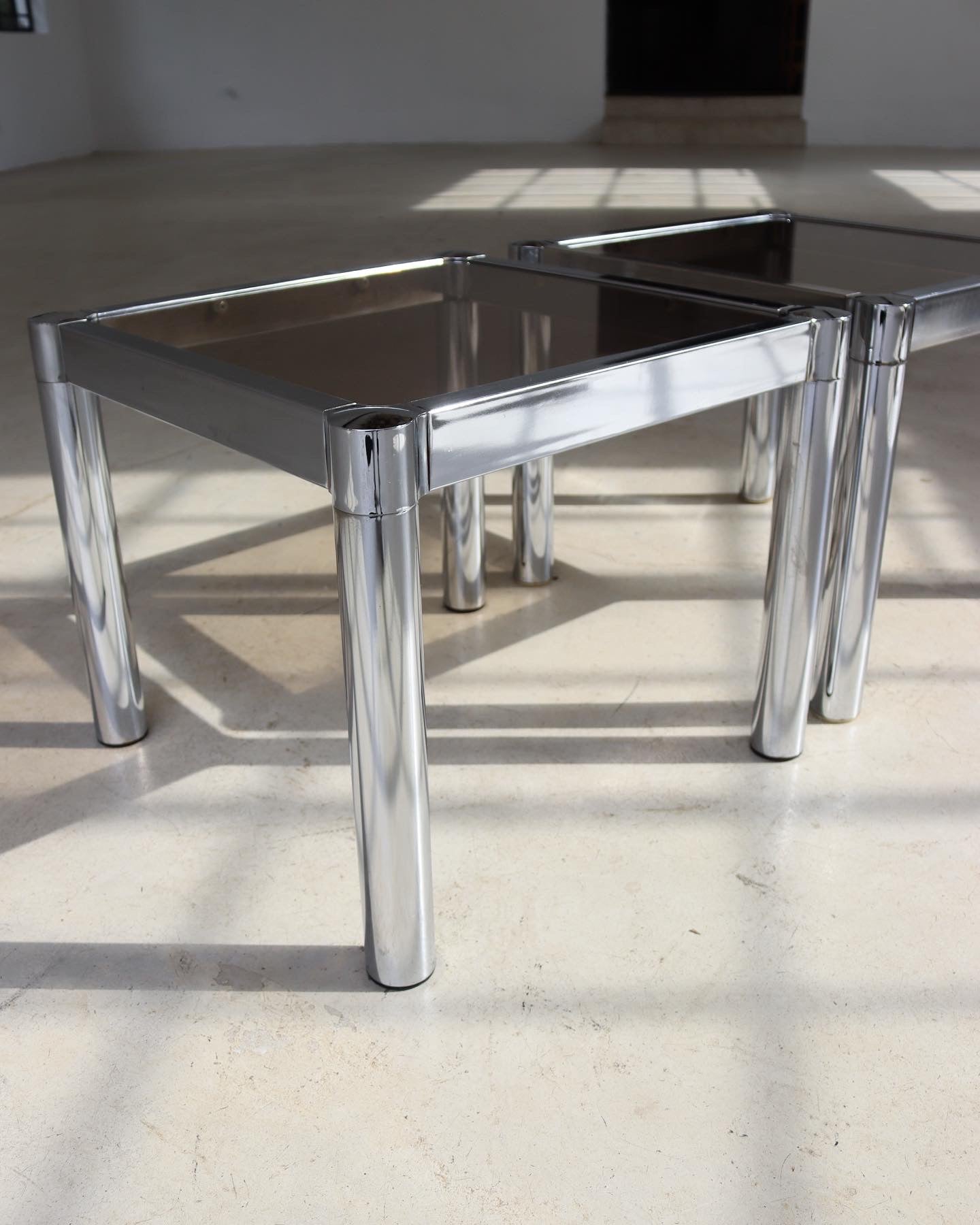 Chrome Side Tables