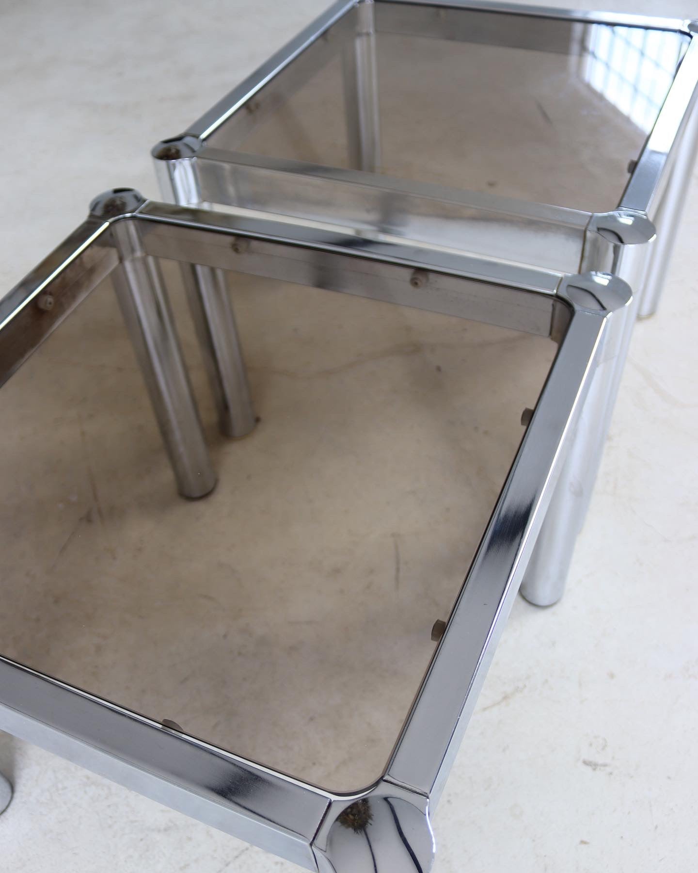 Chrome Side Tables
