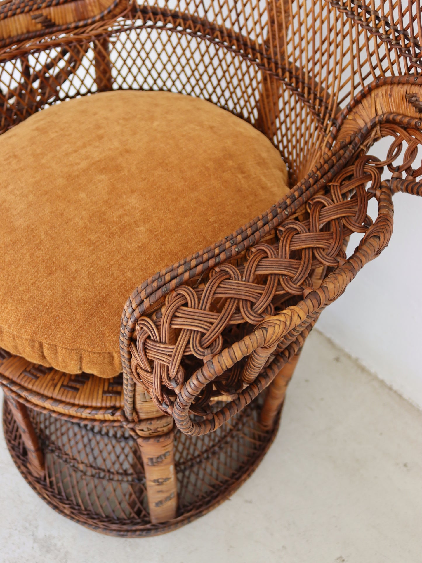 Vintage 1970s Peacock Chair