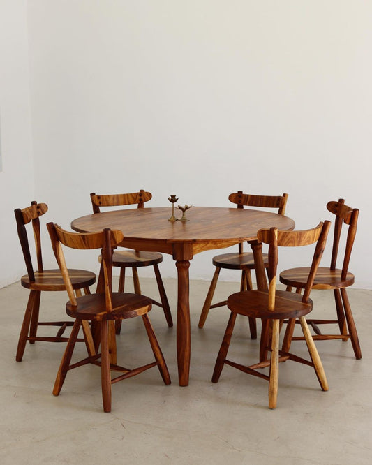 Vintage Drop Leaf Table and 6 Chairs