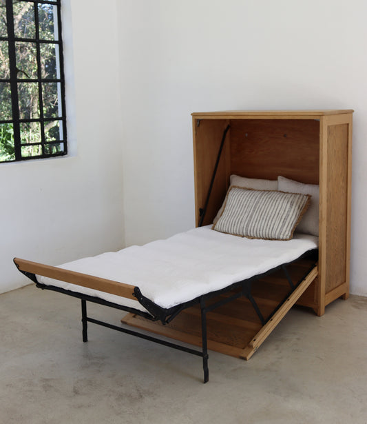Mid-Century Pull Out Cabinet Bed