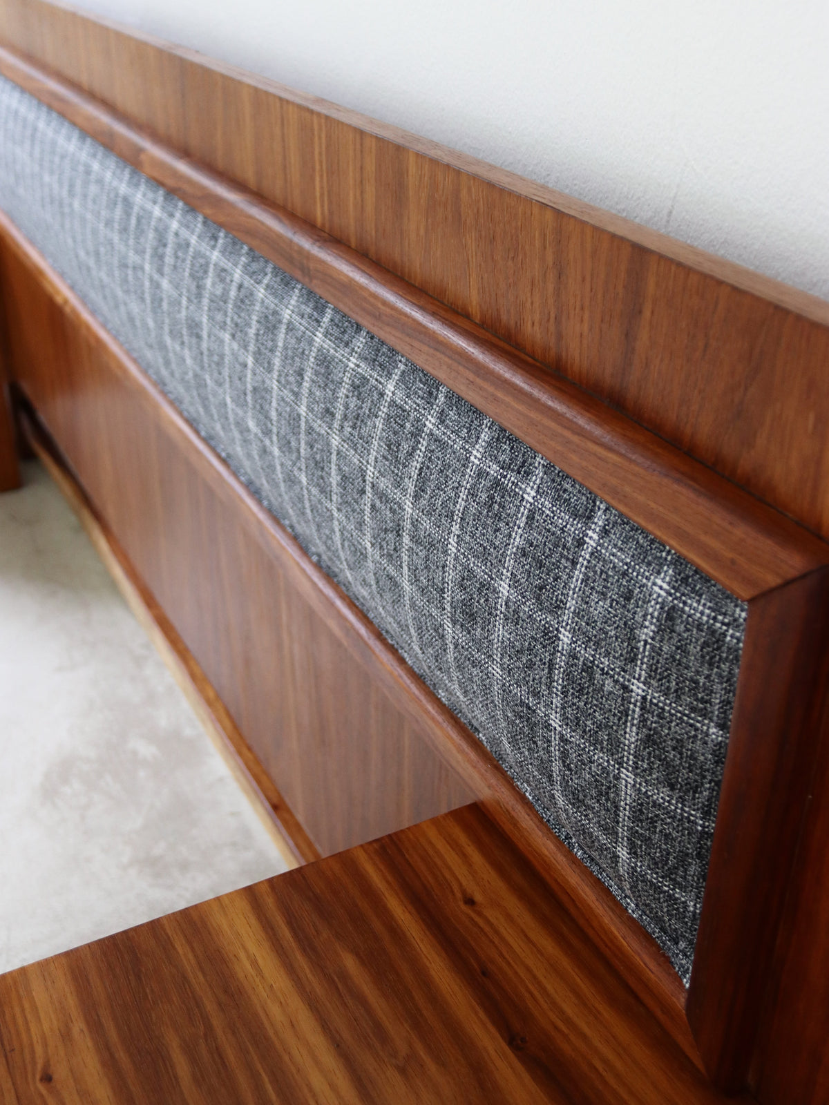 Mid-Century Headboard & Pedestals