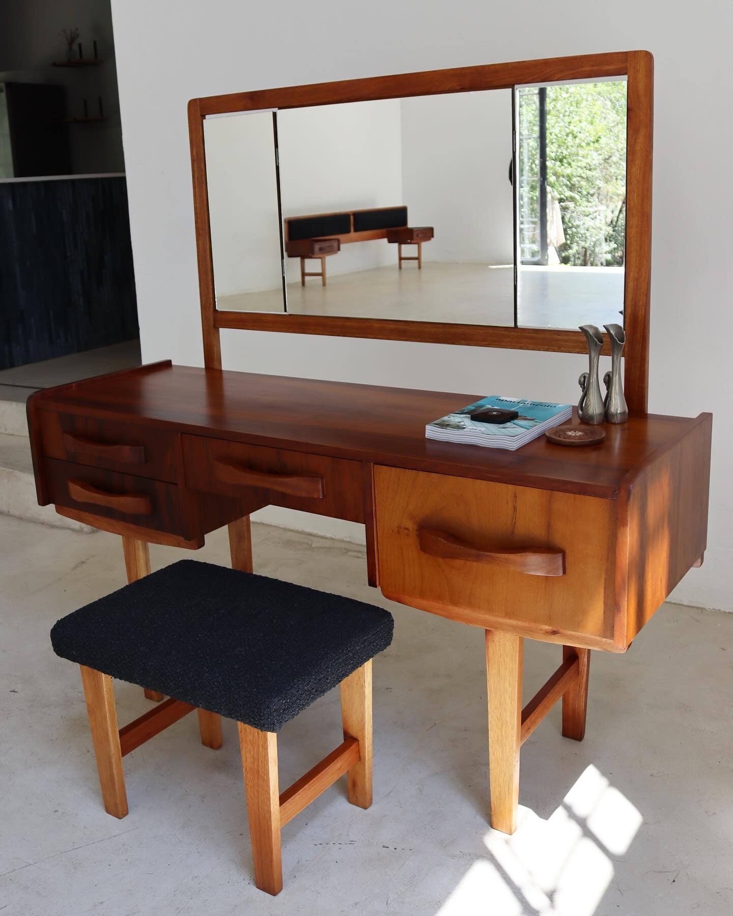 Mid-Century Dressing Table & Stool