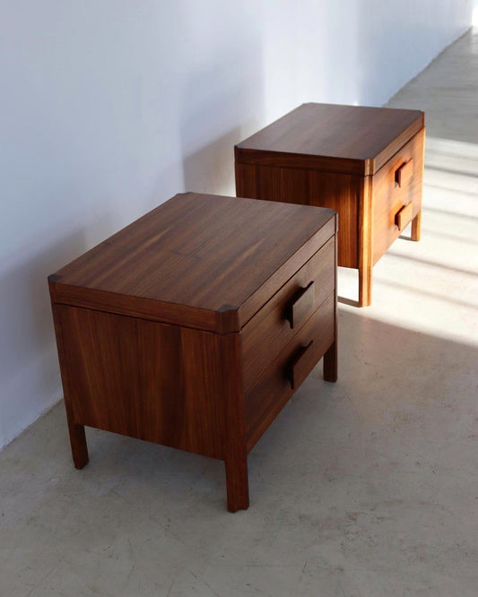 Mid-Century Kiaat Pedestals