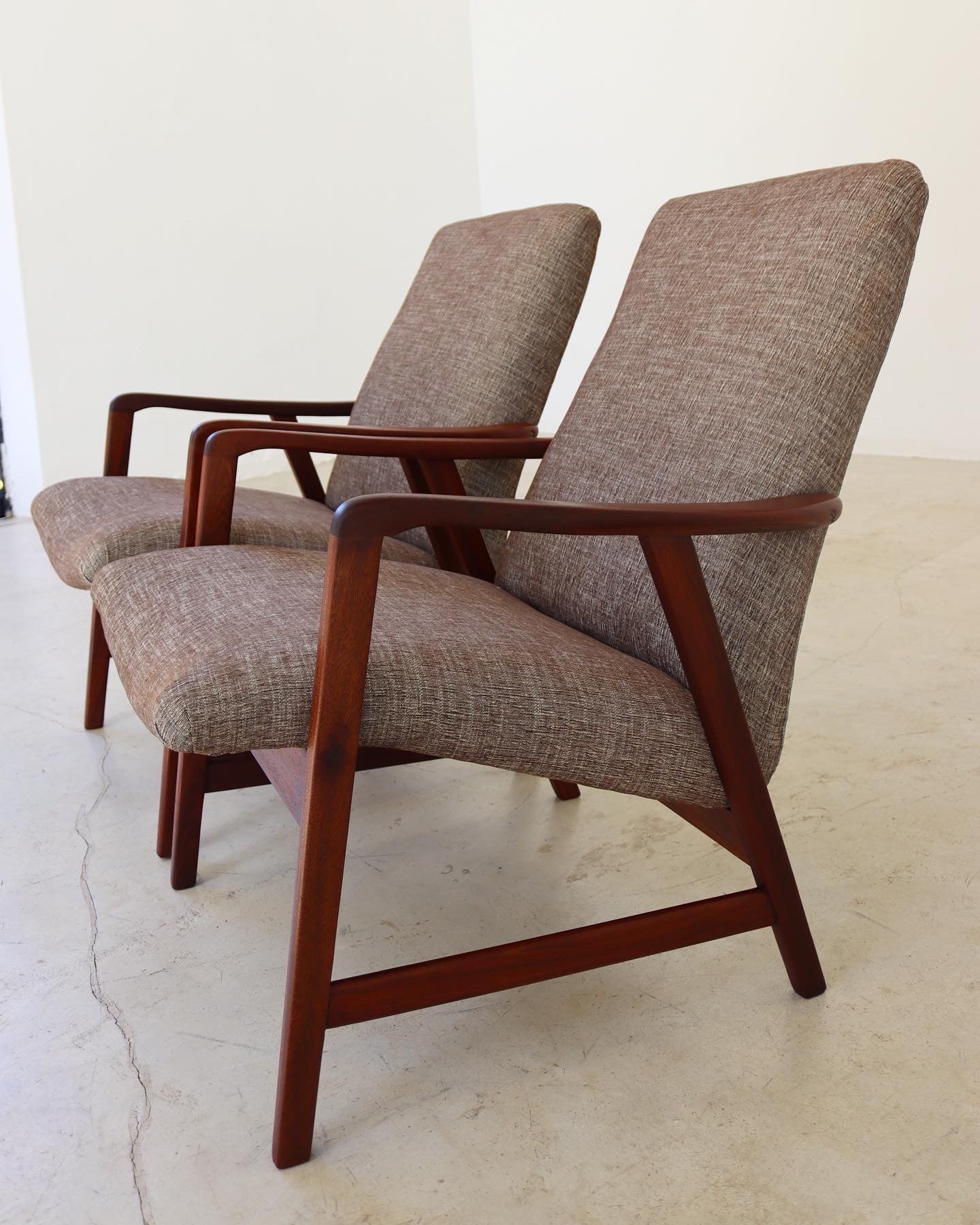 Mid-Century Danish Style Occasional Arm Chairs