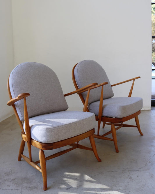 Mid-Century Ercol Arm Chairs