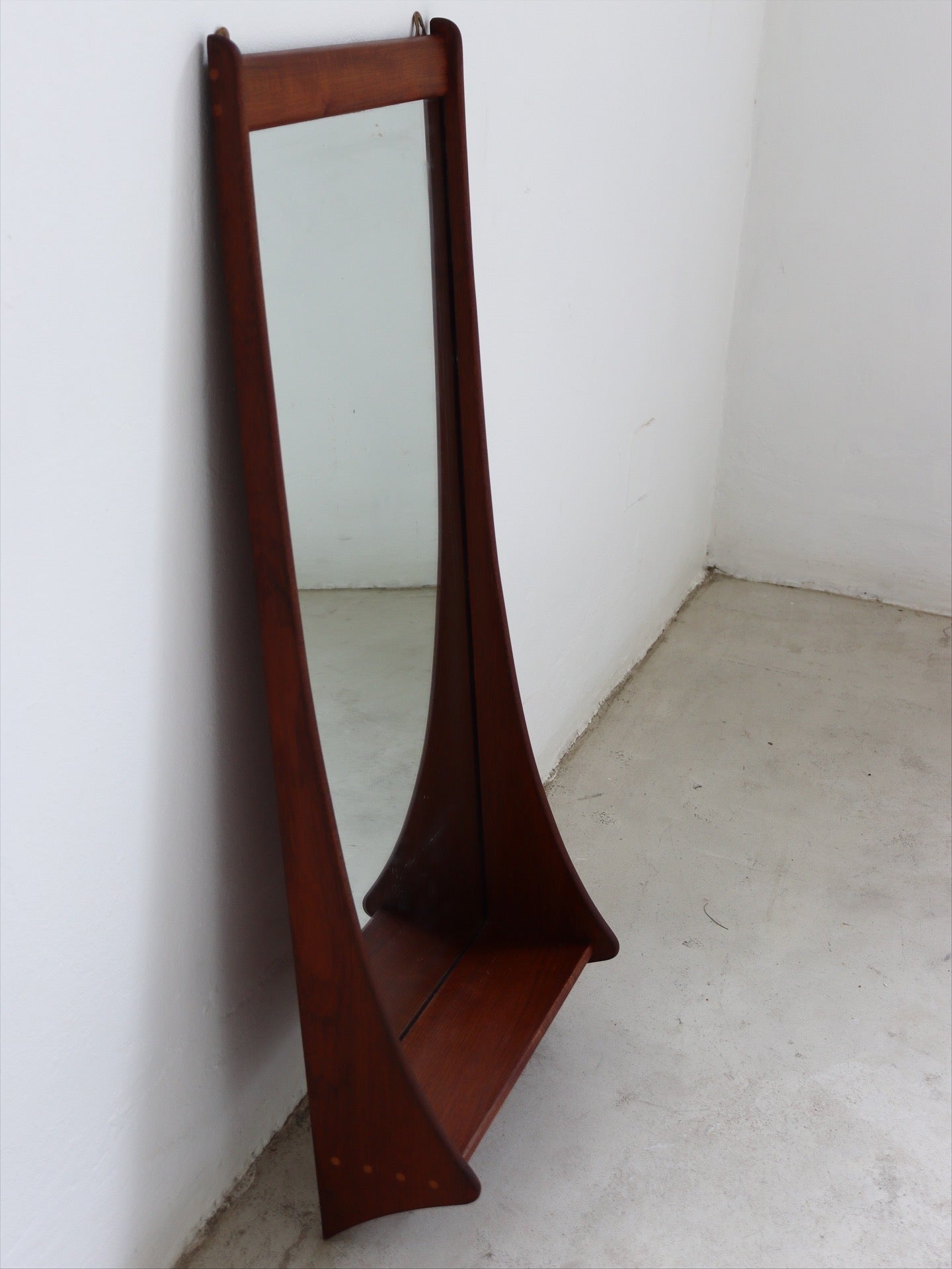 Danish Teak Wall Mirror