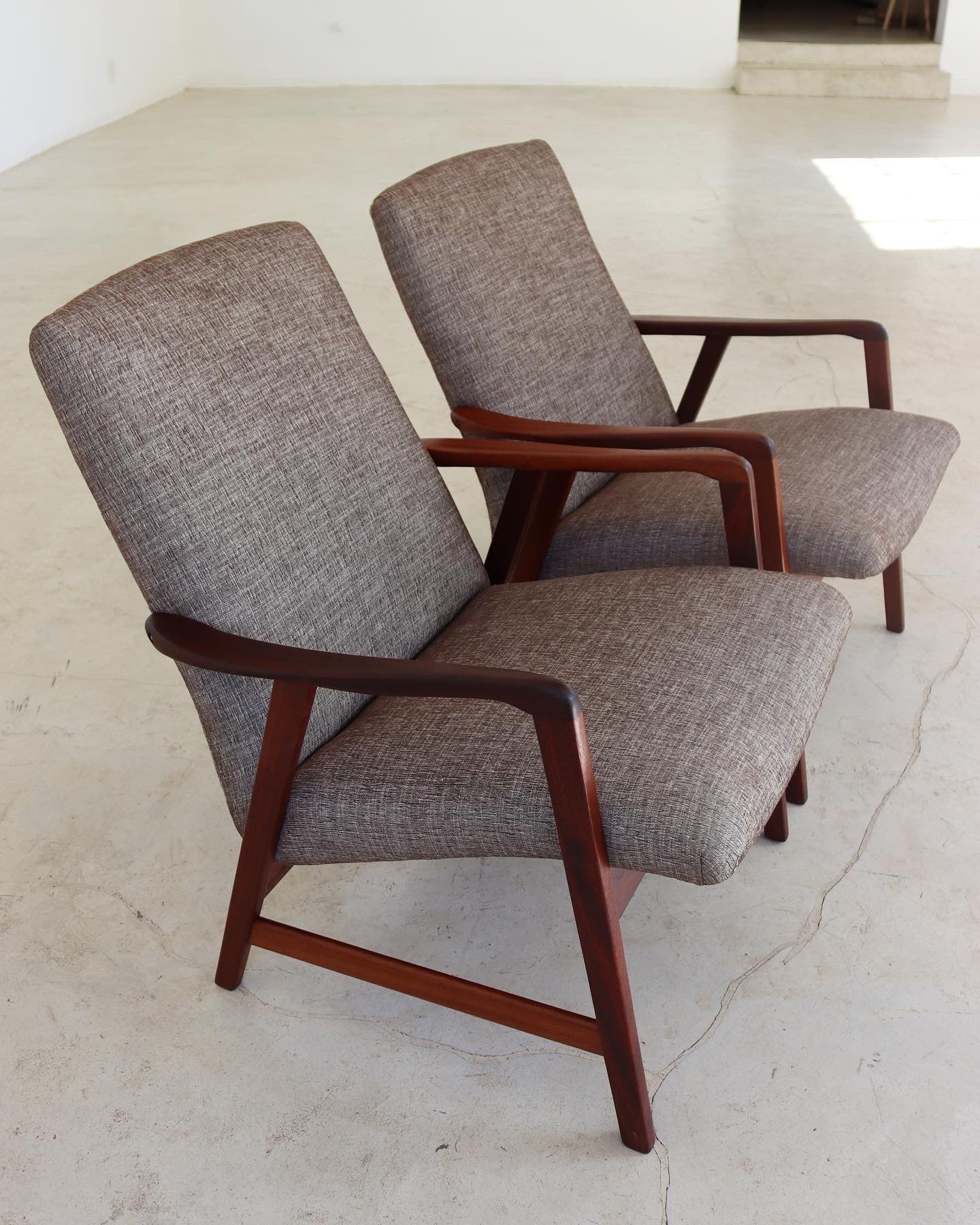 Mid-Century Danish Style Occasional Arm Chairs