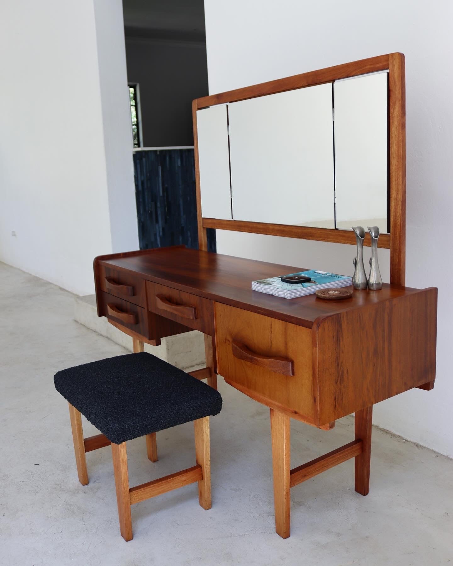 Mid-Century Dressing Table & Stool