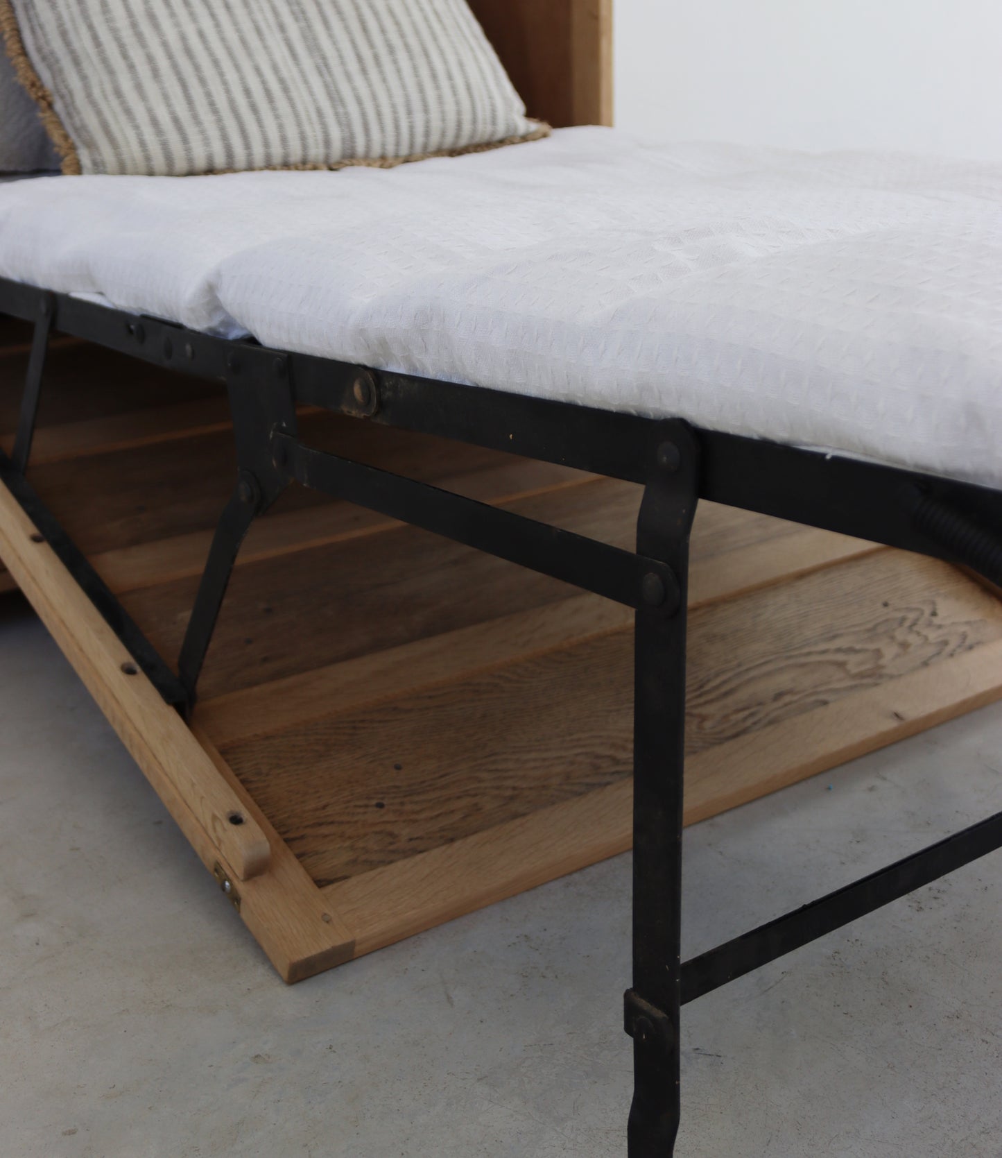 Mid-Century Pull Out Cabinet Bed
