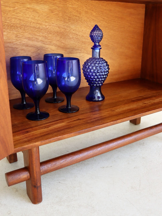 Mid-Century Empoli Glass Decanter, Italy