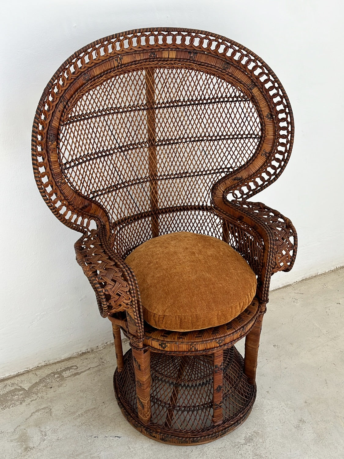 Vintage 1970s Peacock Chair