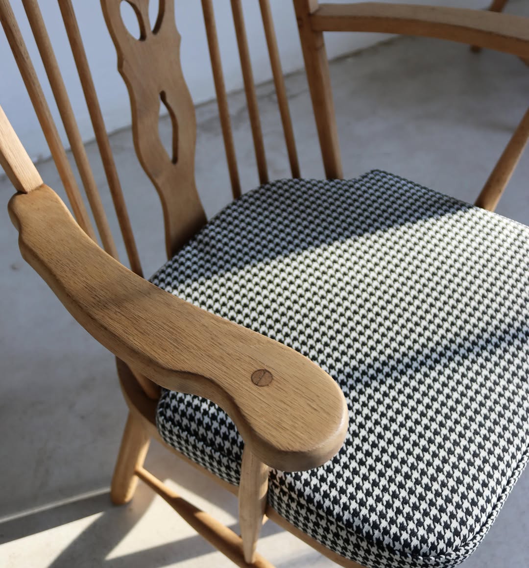 Vintage Oak Arm Chairs