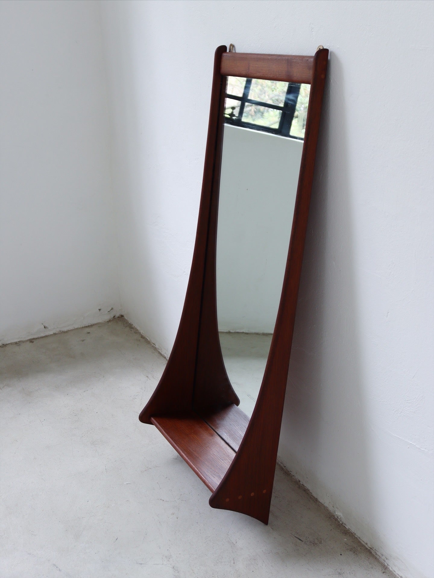 Danish Teak Wall Mirror