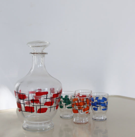 Mid-Century French Decanter Set
