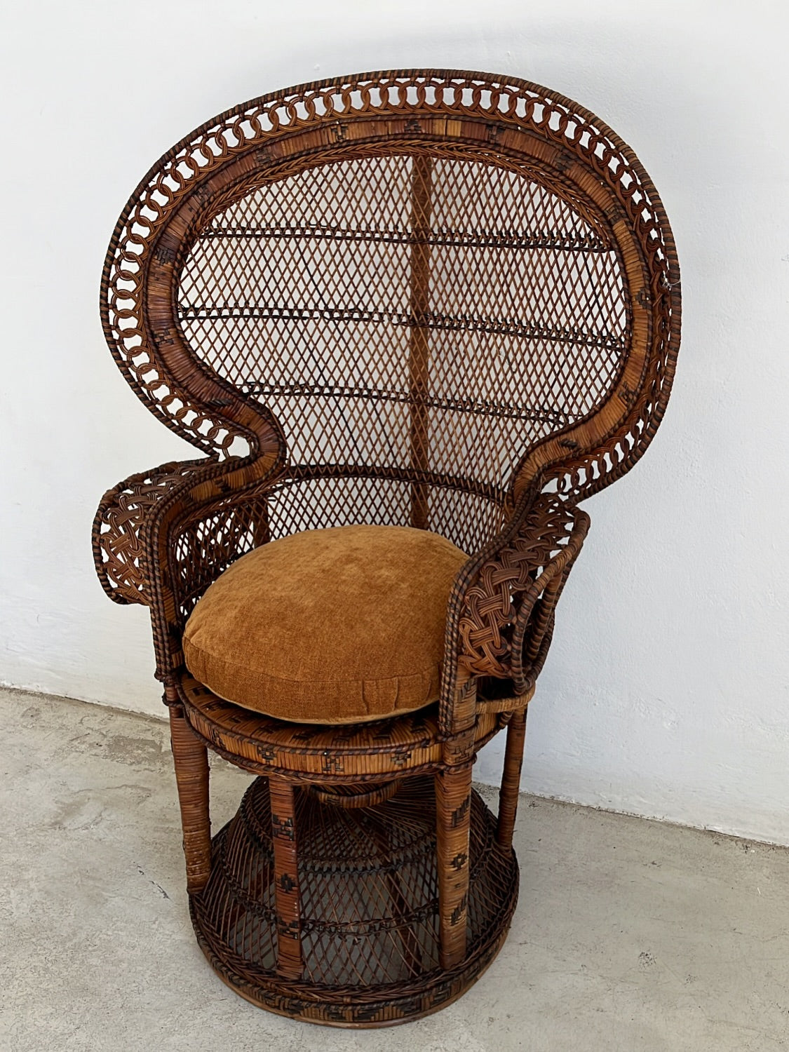 Vintage 1970s Peacock Chair