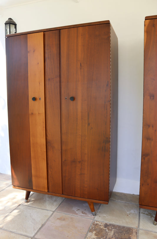 Mid-Century Imbuia Wardrobe