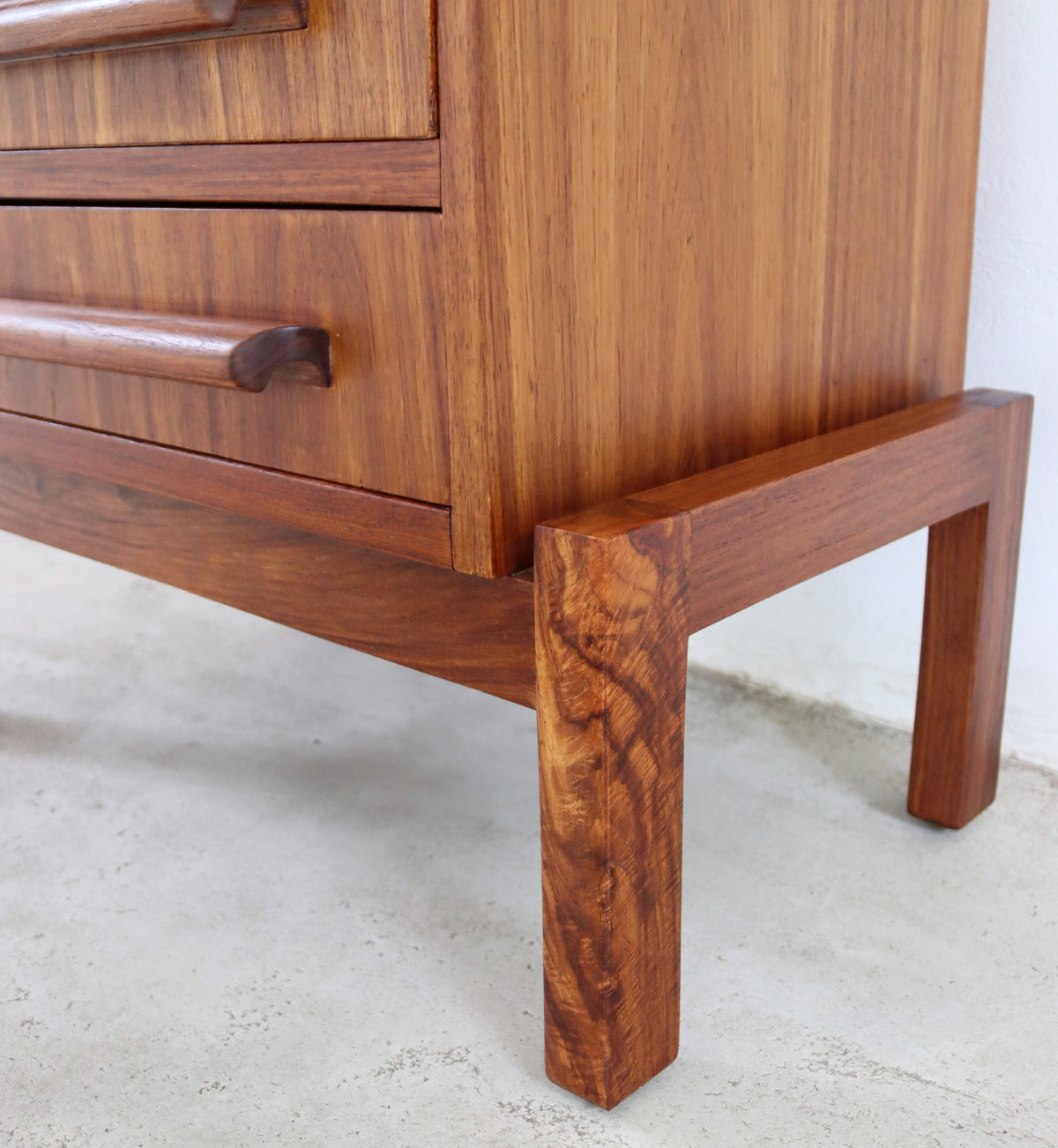 Mid-Century Headboard & Pedestals