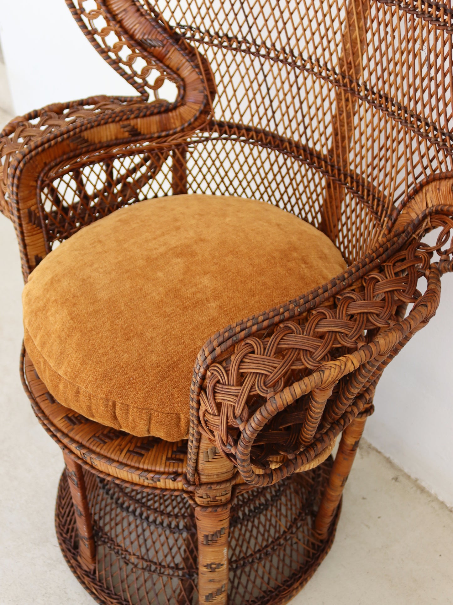 Vintage 1970s Peacock Chair