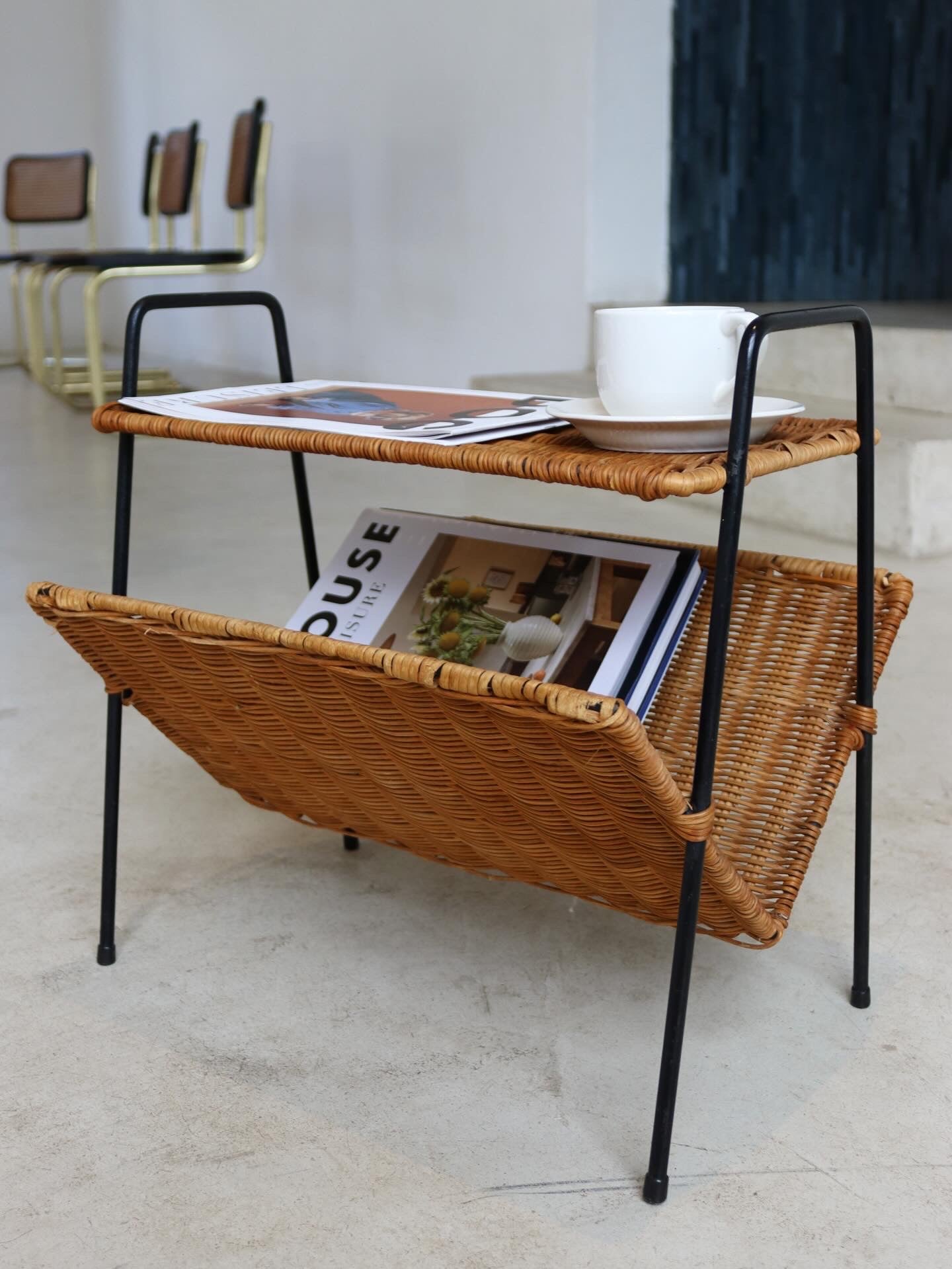 1970’s Magazine Rack Side Table