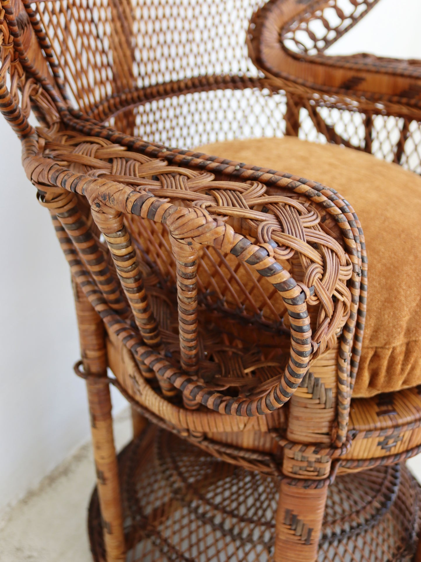 Vintage 1970s Peacock Chair