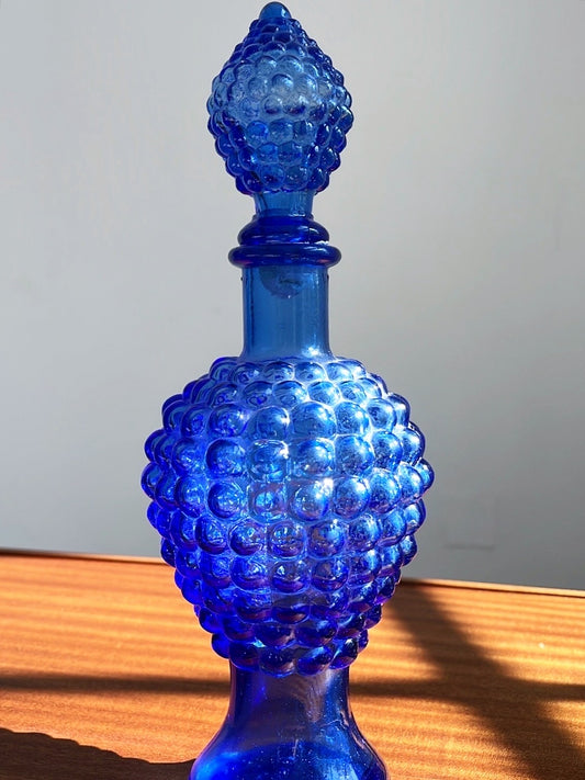 Mid-Century Empoli Glass Decanter, Italy